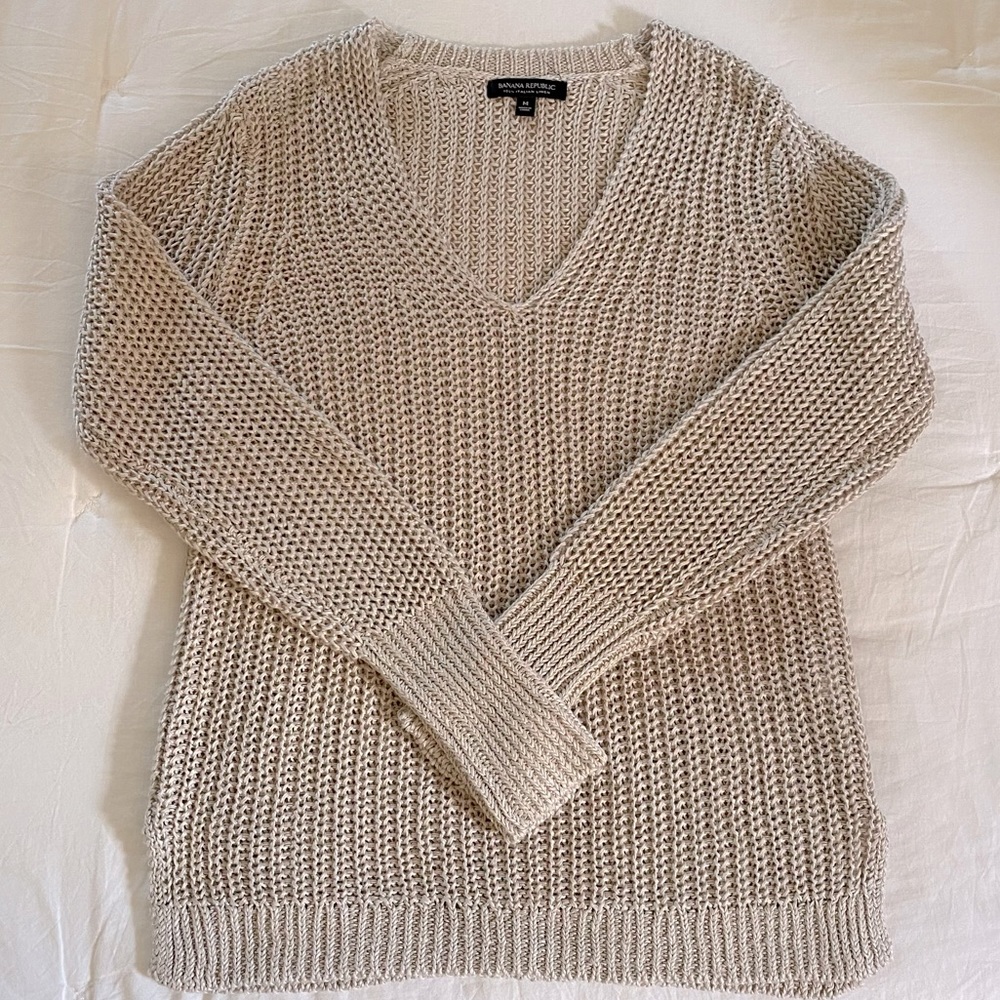 BANANA REPUBLIC | 100% Linen Knit